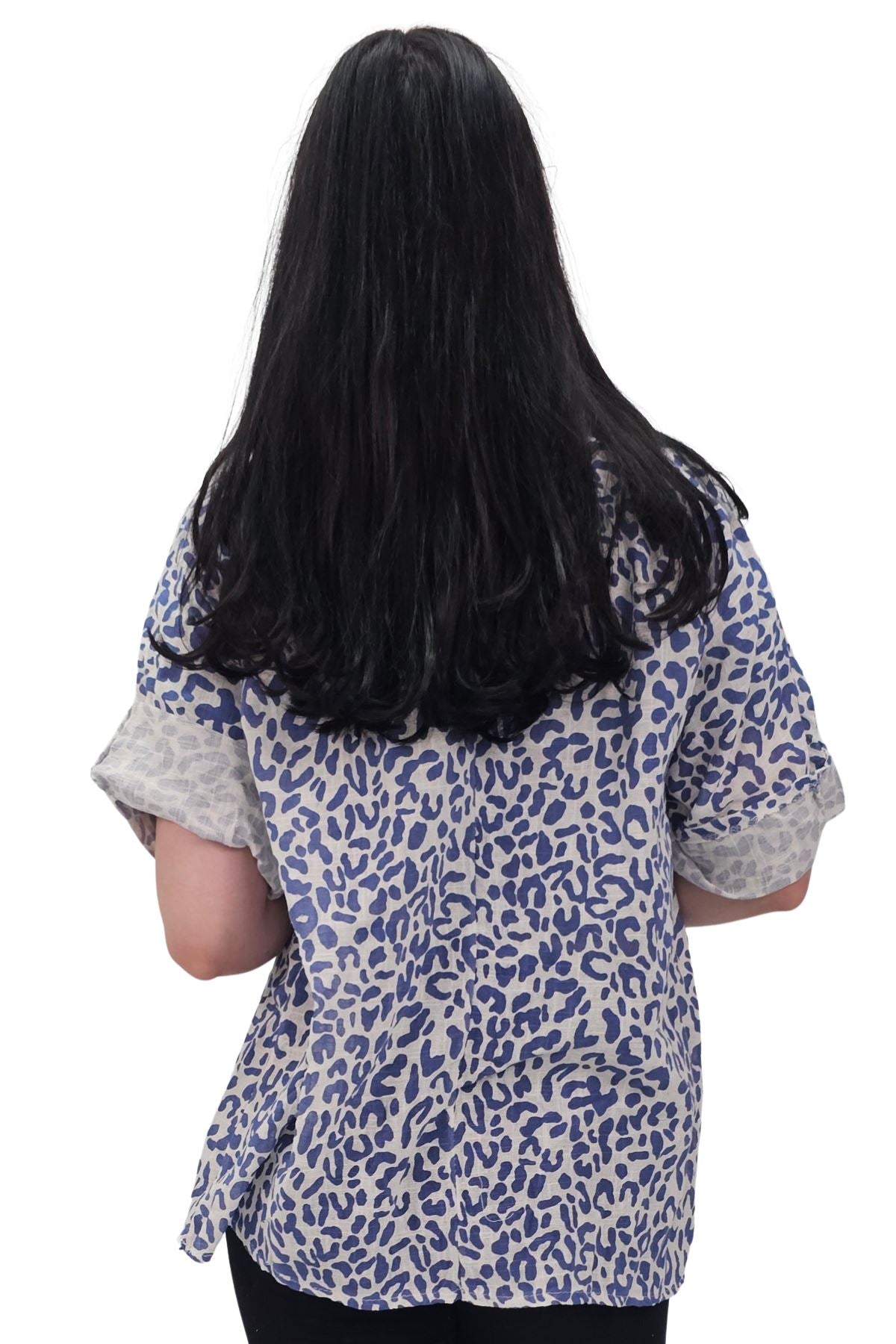 Leopard Print Tunic Cotton Dress