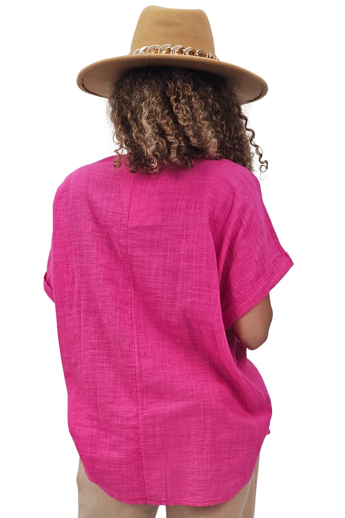 Daisy Flower Print Tunic Cotton Top