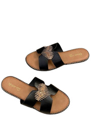 Buckle Heart comfortable Slipper
