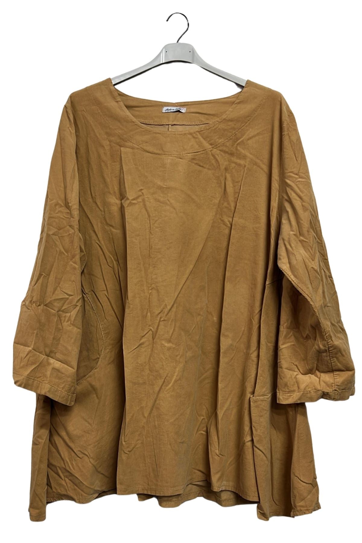 Plain Two Side Pockets Cotton Top