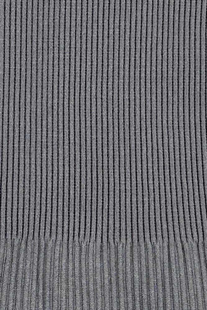 Plain Seamless Ribbed Nylon Bodysuit