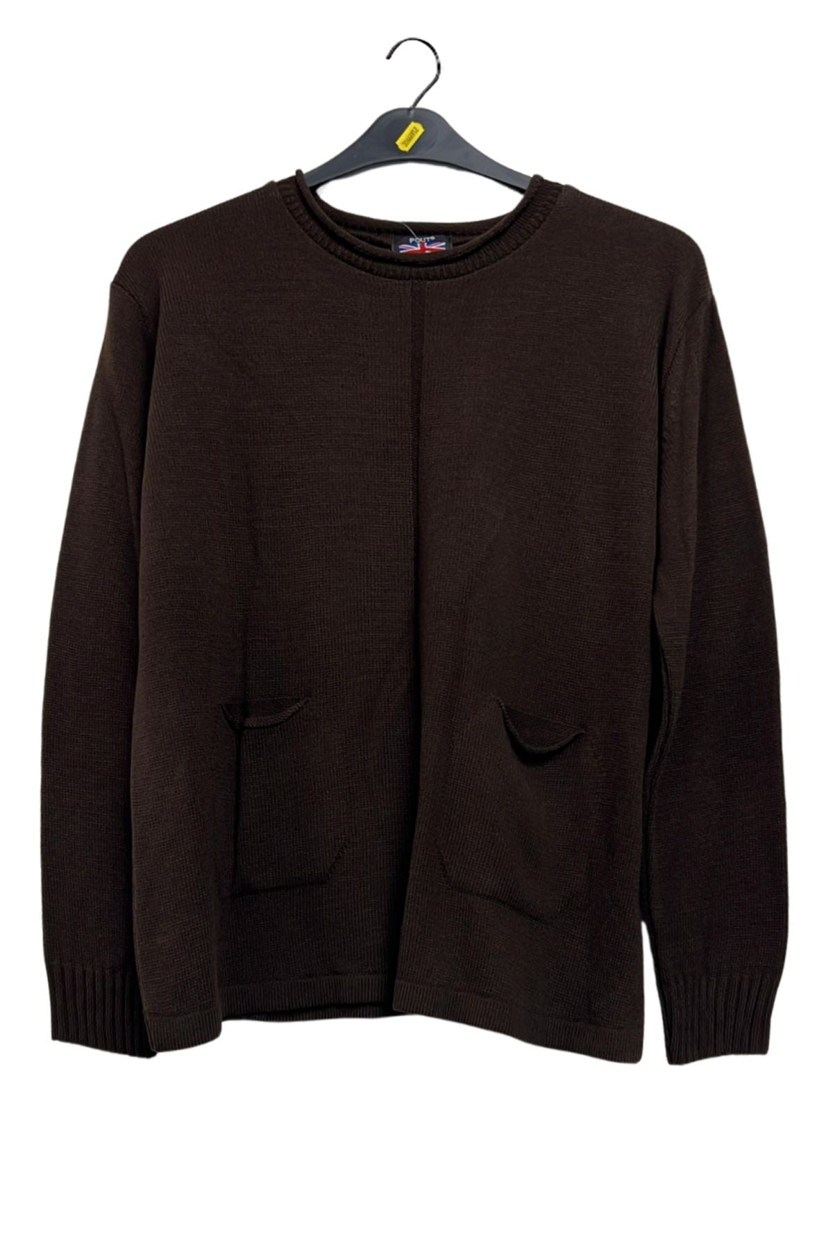 Plain Soft Feel Two Front Pockets Top