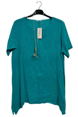 Plain Asymmetrical Oversized Cotton Top