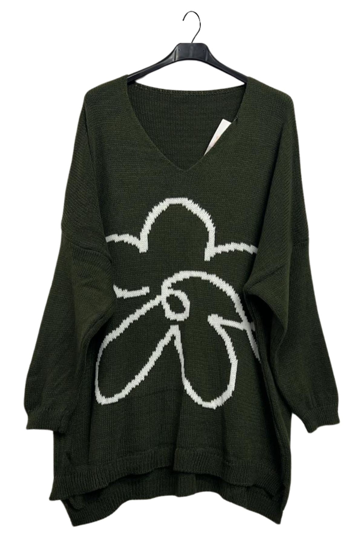 Low Cut Hem Jumper