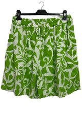 Bold Tropical Print High-Waisted Shorts