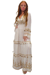 Floral Vintage Inspired Tassels & Lace Detailing Dress