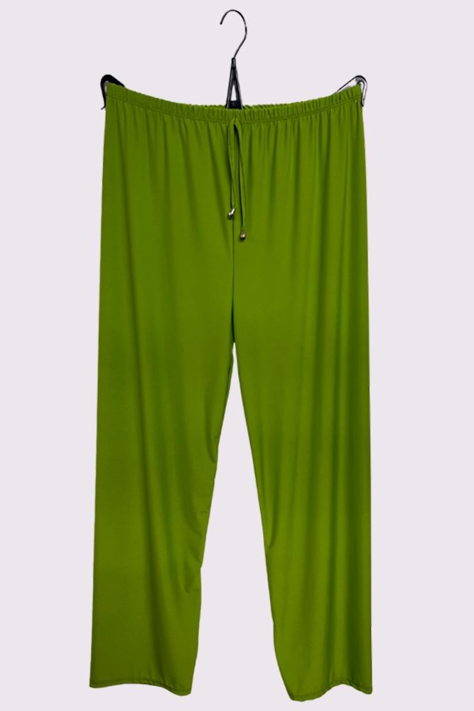Plain Drawstring Waistband Trousers