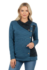 front button detail blouse