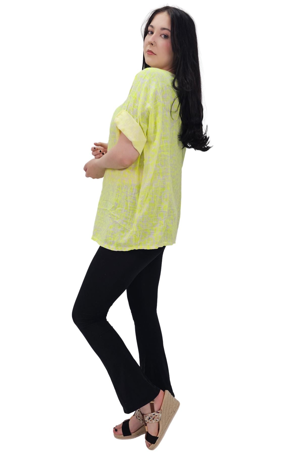 Leopard Print Tunic Cotton Dress