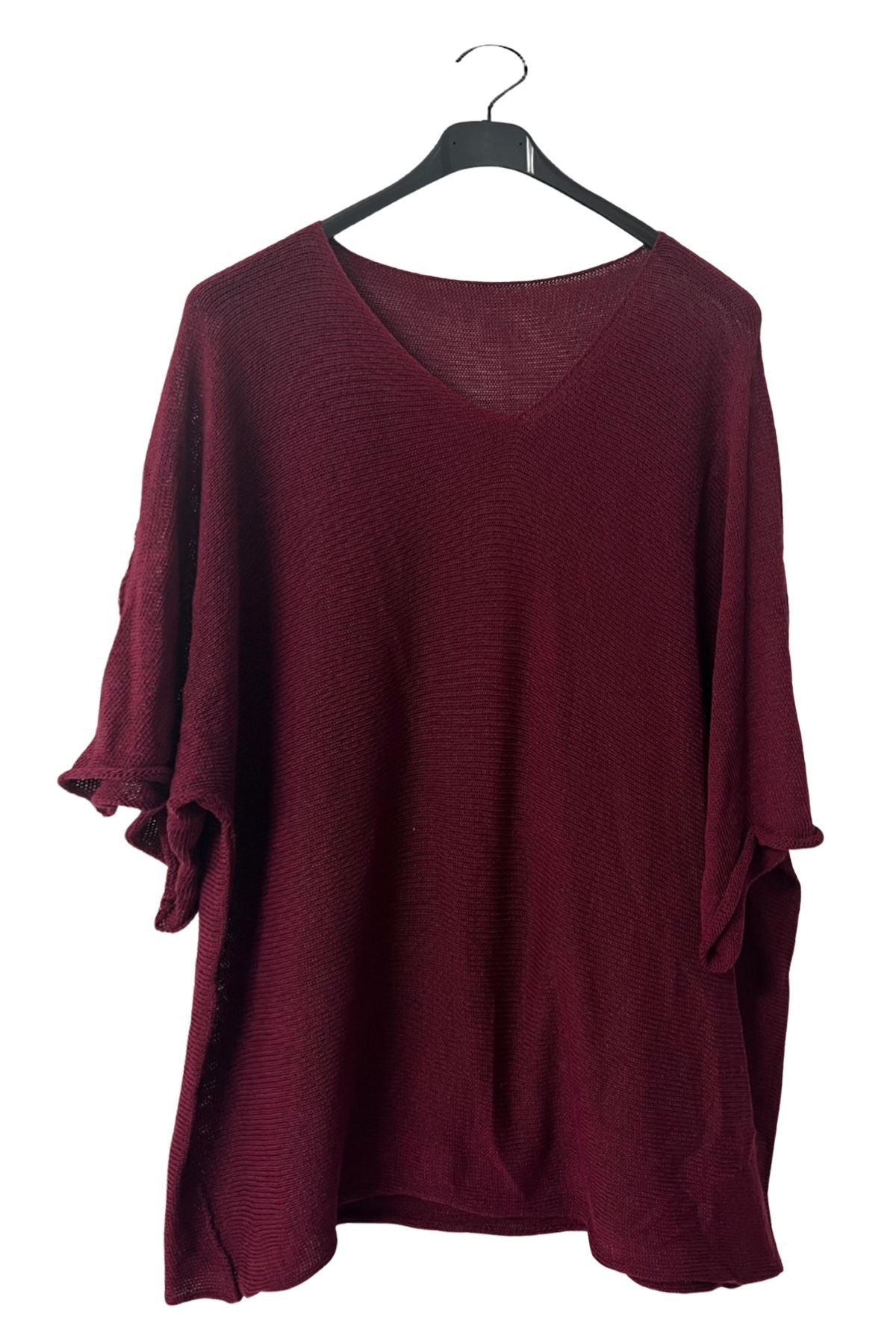 Plain Fine-Knit Texture Cotton Top