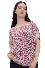 Leopard Print Tunic Cotton Top
