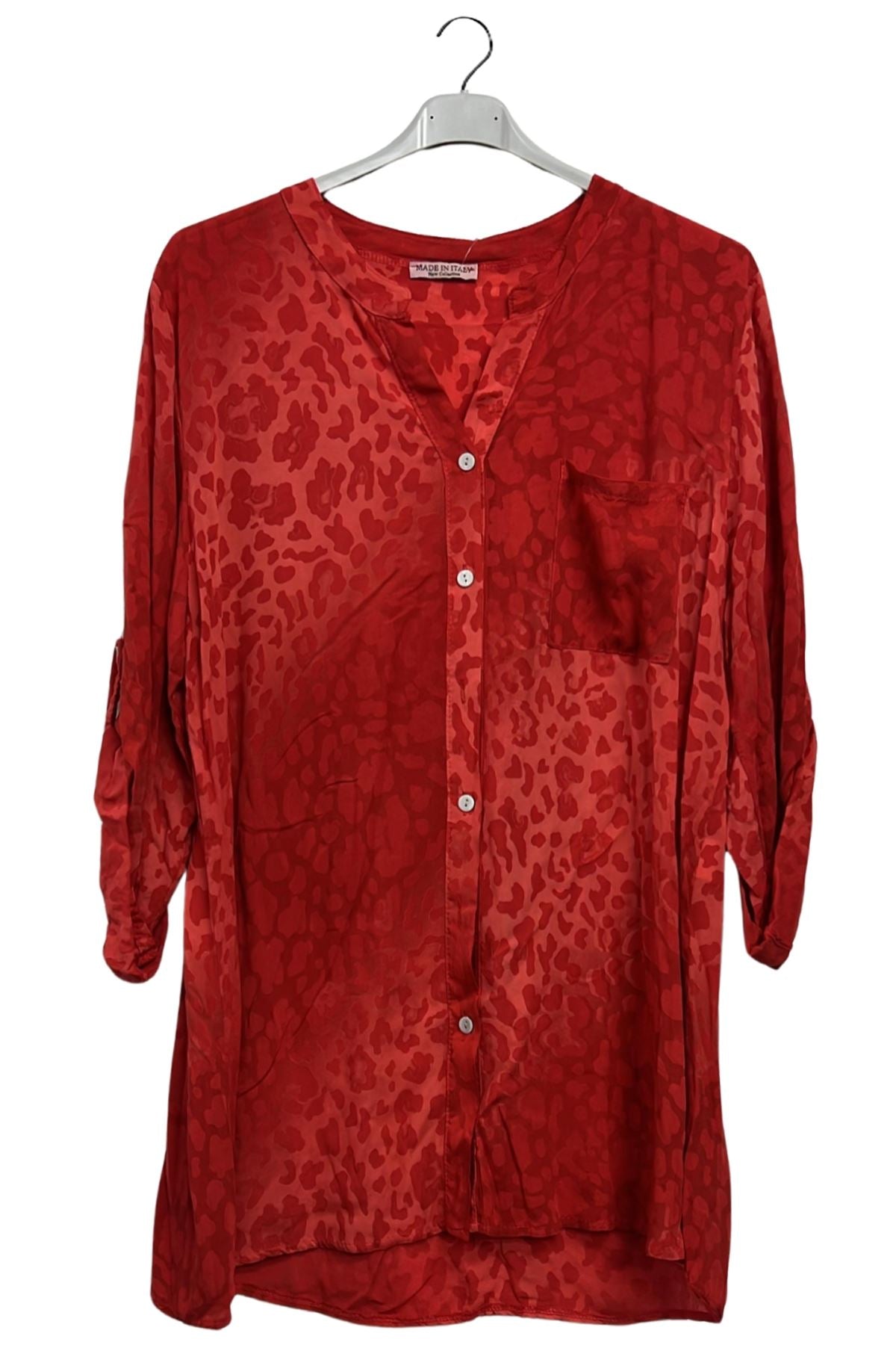 long sleeve leopard blouse