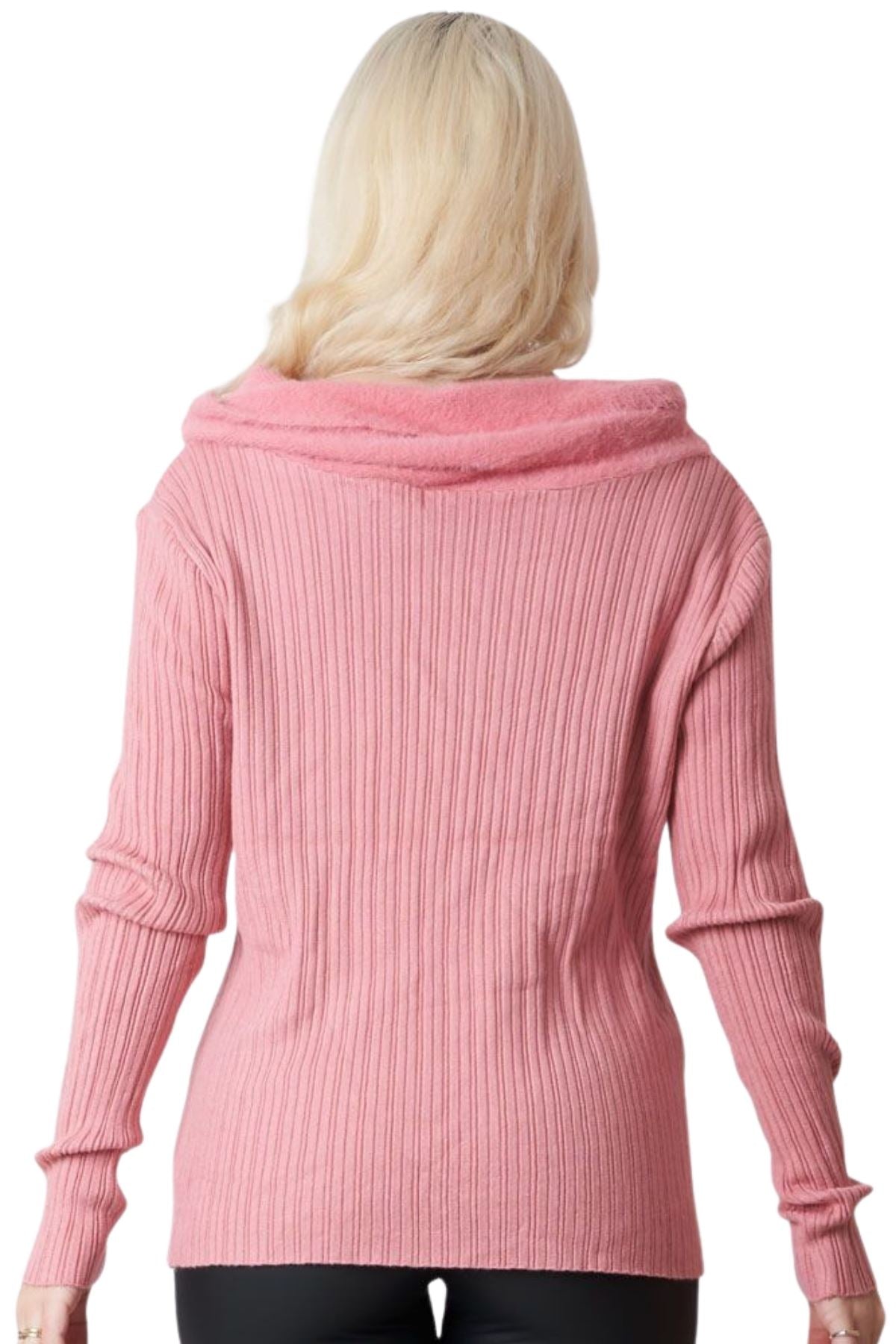 Fashion knitted fur top