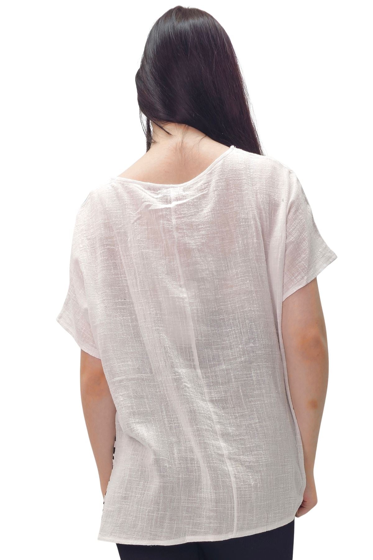 As Free As Air Print Cotton Top