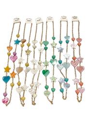 Heart & Star Beaded Necklace