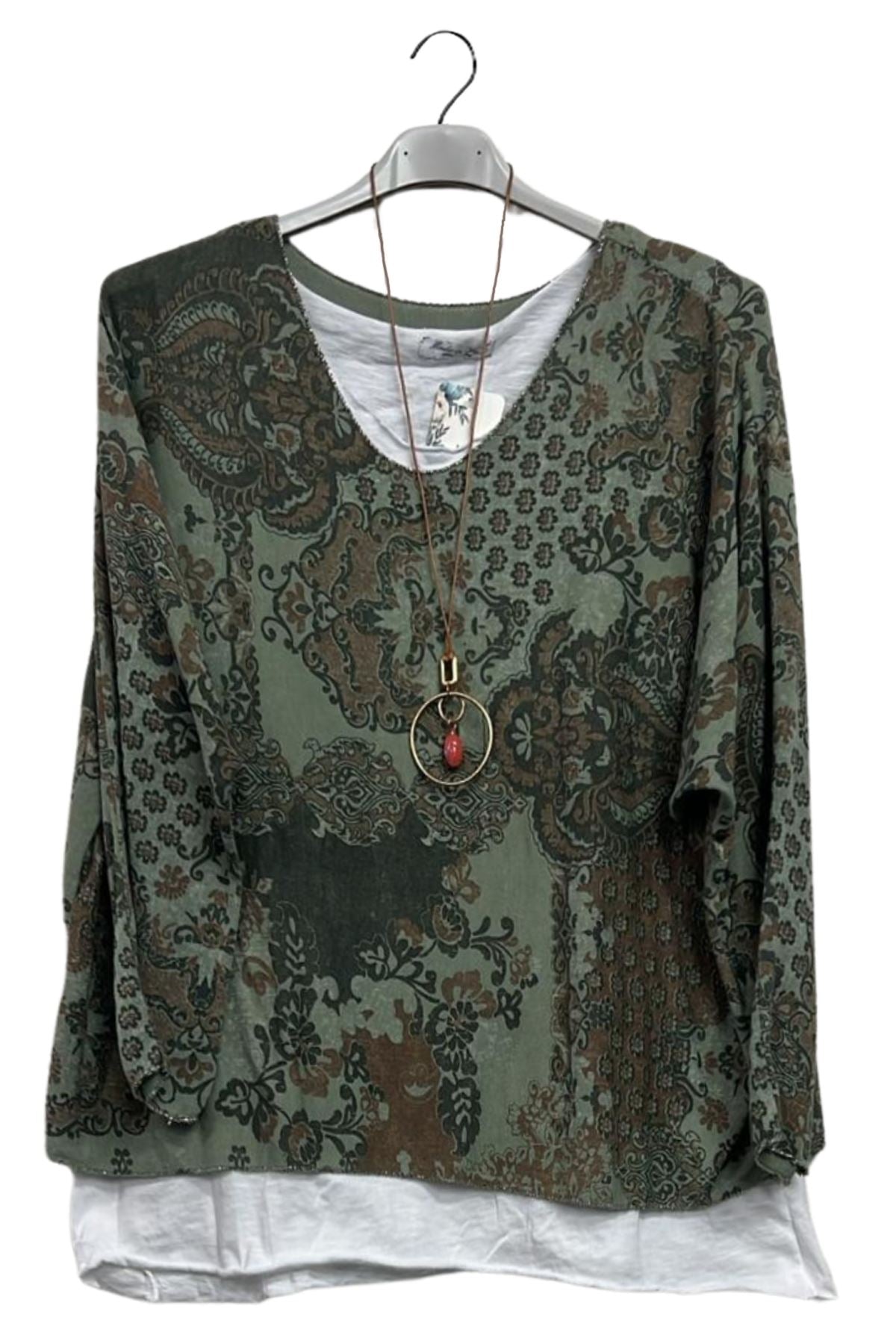 wholesale paisley print top