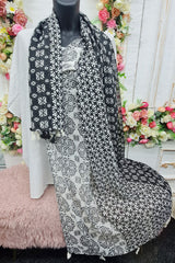 Geometric Print Tassel Scarves