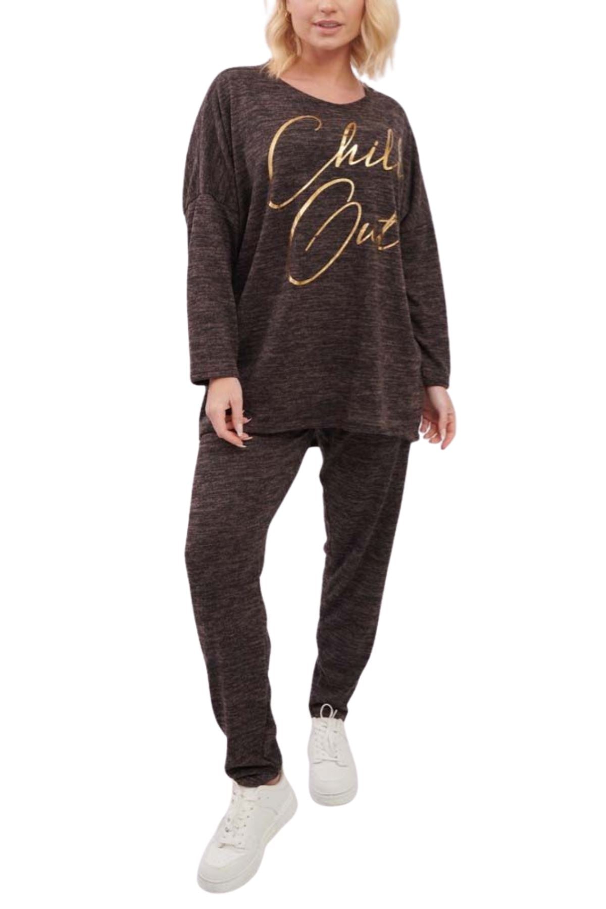 Italian Chill Out Gold Foil Logo Loungewear