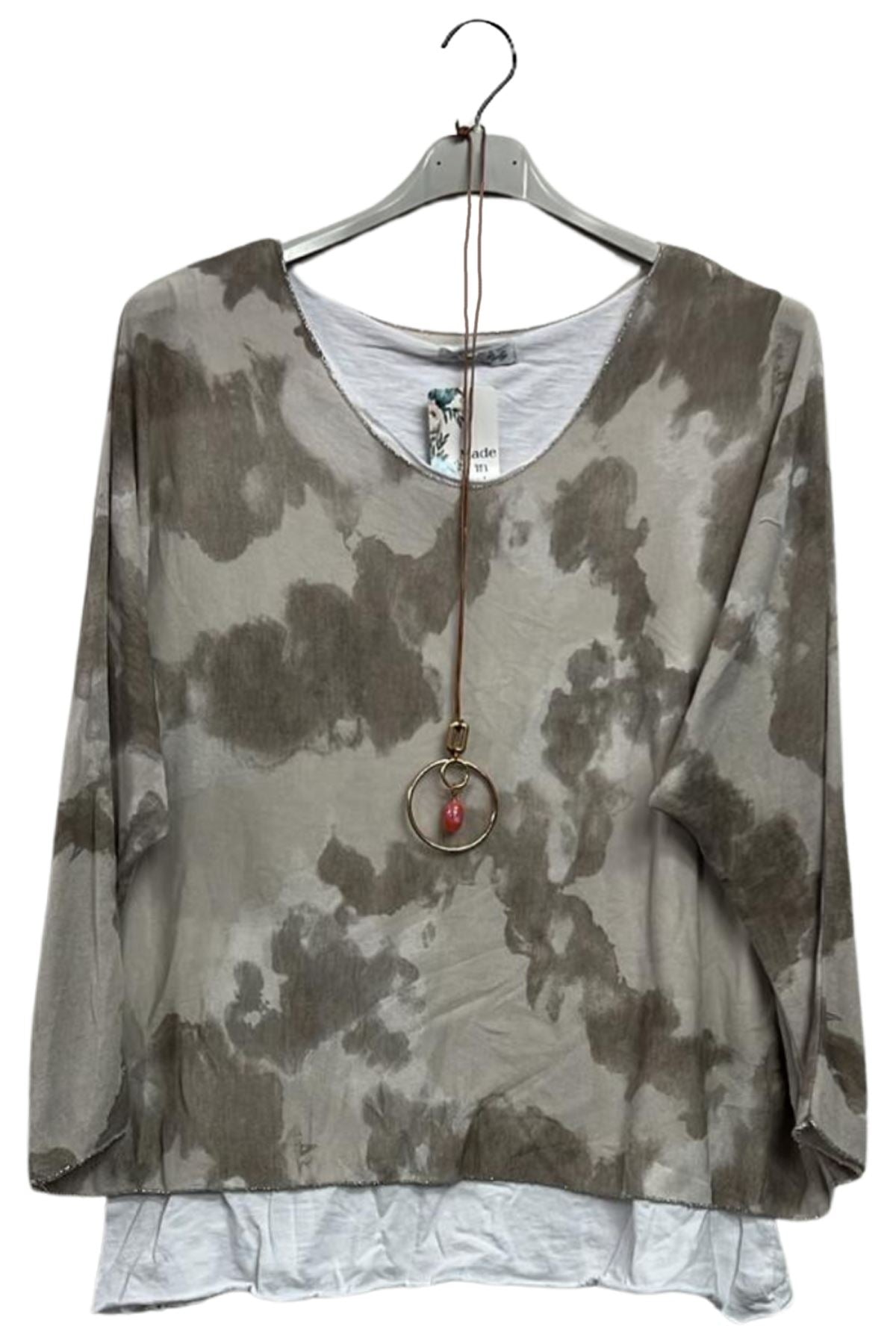 tie dye cotton blouse wholesale