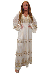 Floral Vintage Inspired Tassels & Lace Detailing Dress