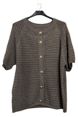 bulk plain eyelet fashion cardigan
