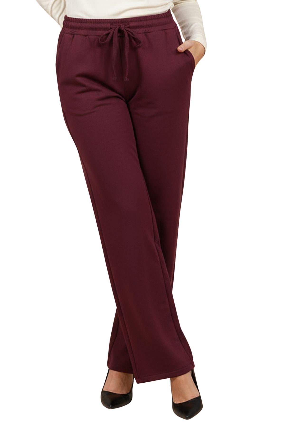 Plain Oversized Two Side Pockets Trousers