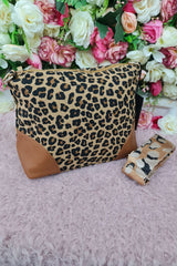 Leopard Prin Adjustable Strap Shoulder Bag