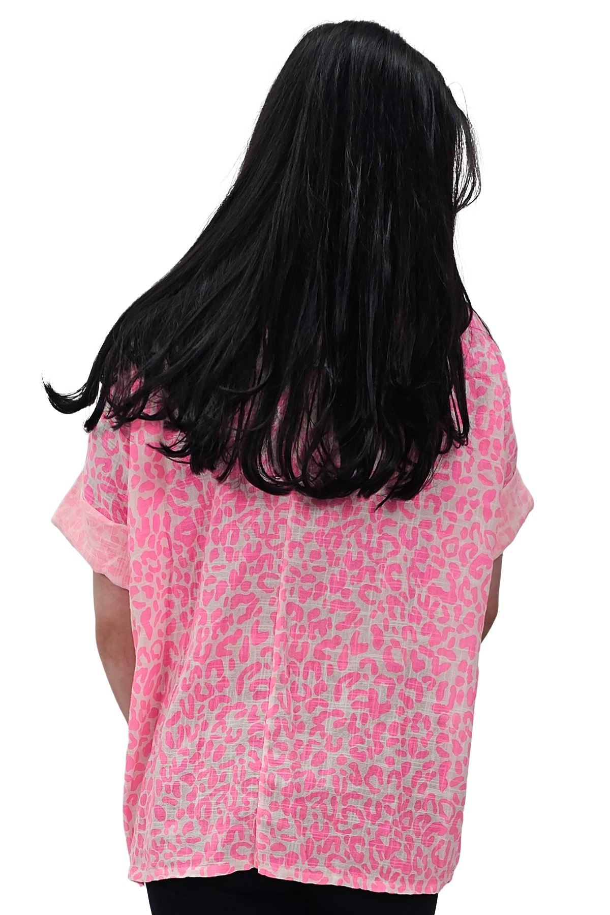 Leopard Print Tunic Cotton Dress