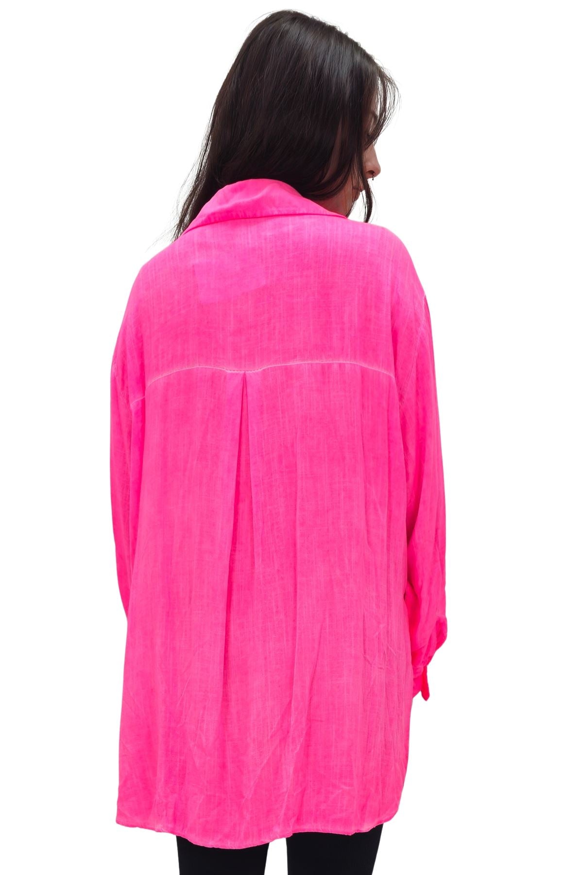 Plain Button-Down Front Shirt