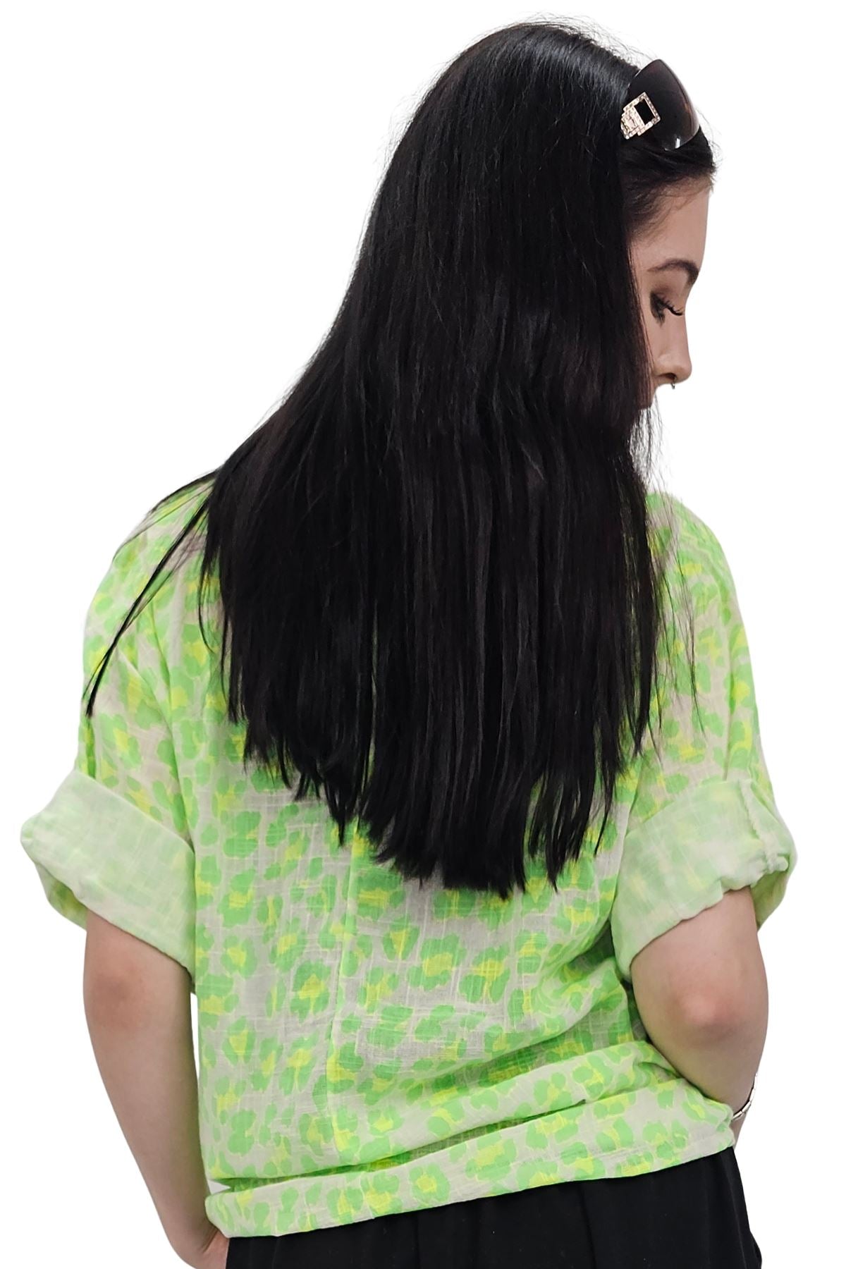 Leopard Print Tunic Cotton Top