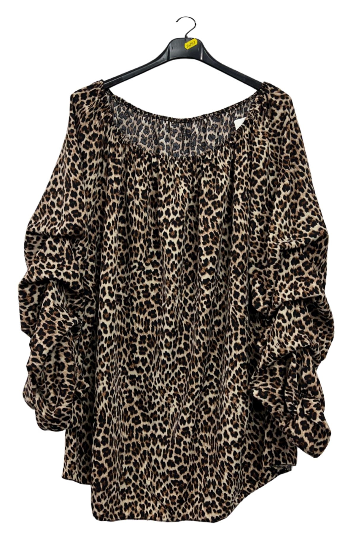 Leopards Print Ruched Top