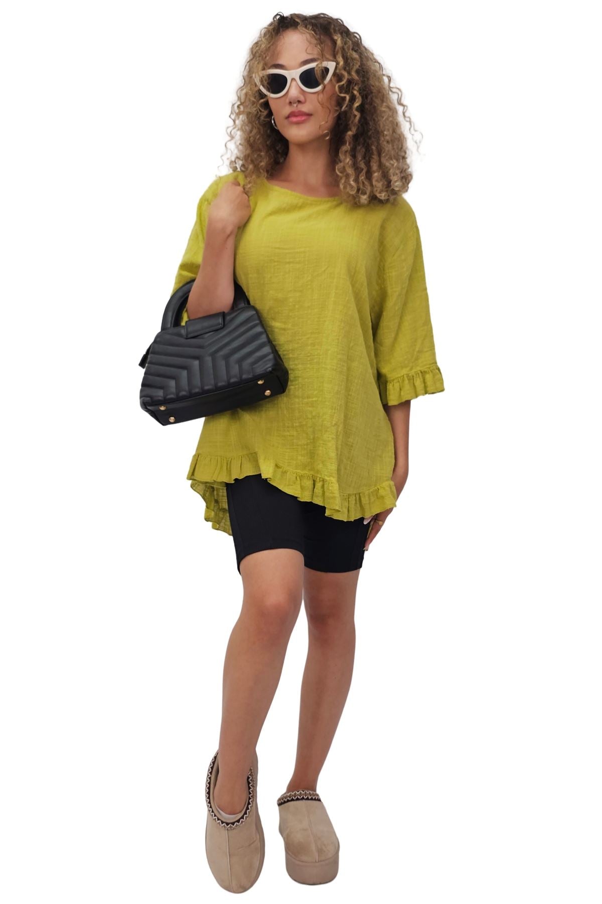 Plain Tunic Cotton Top