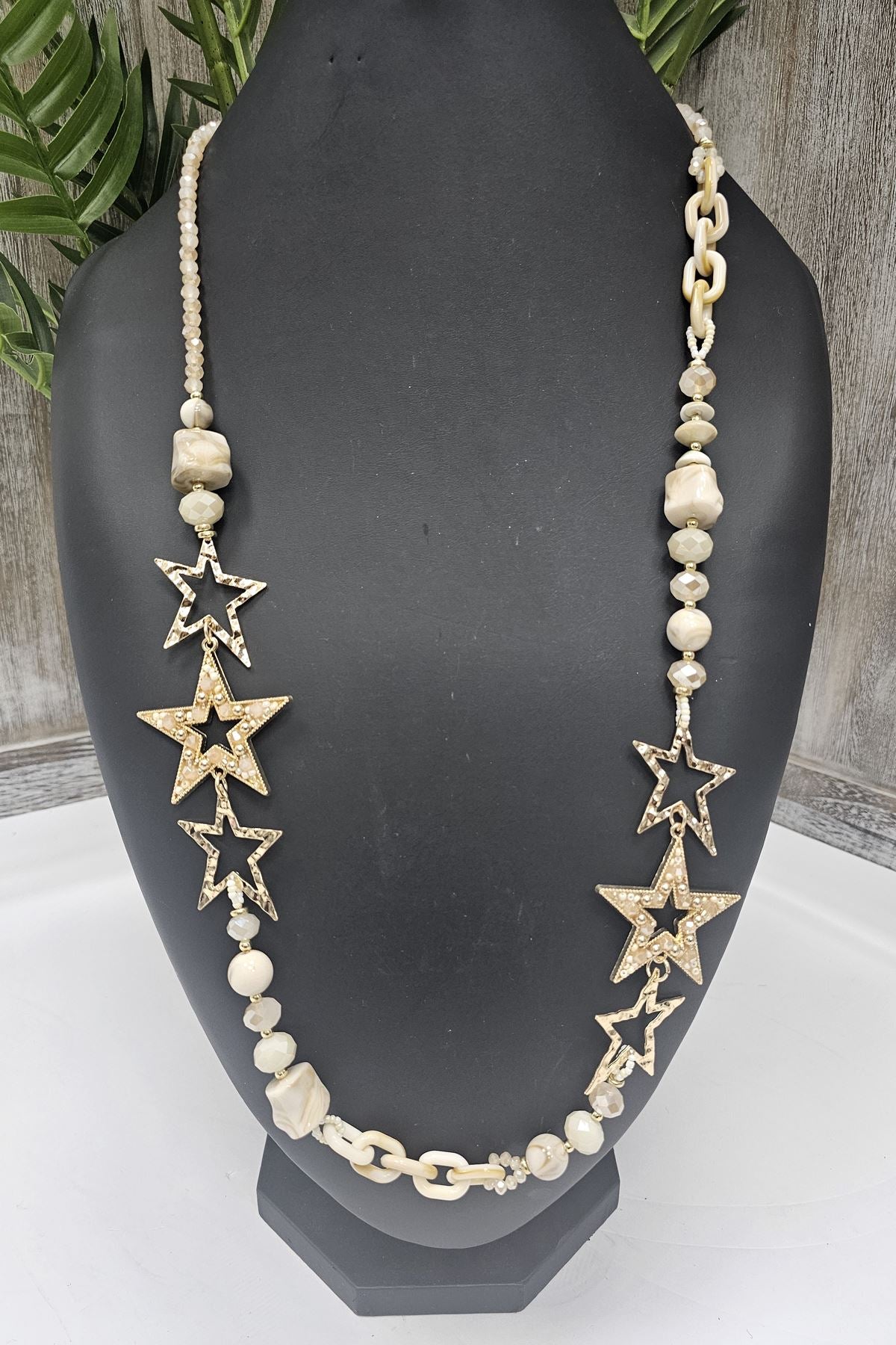 Star Charms Beaded Necklace