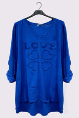 Love Heart Drop Hem Top