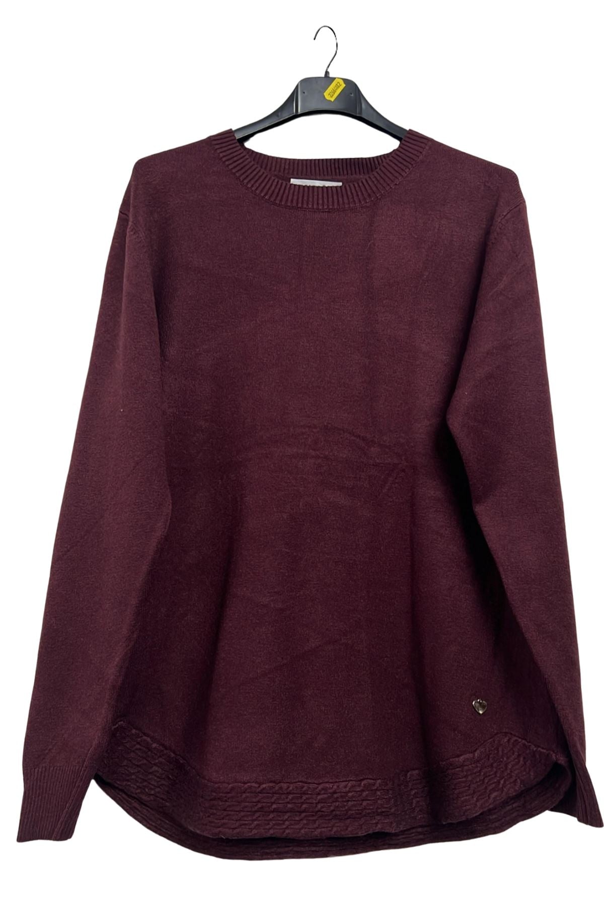 wholesale textured hem sweater