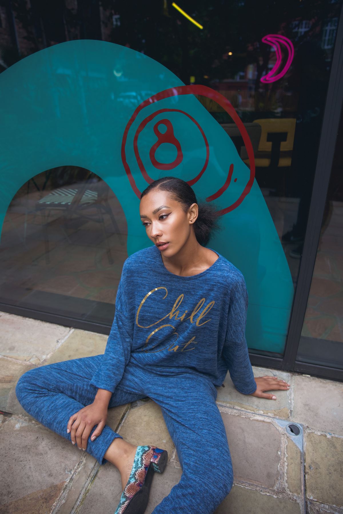 Italian Chill Out Gold Foil Logo Loungewear