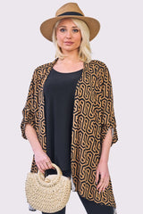 Abstract Multi Print Open Front 
