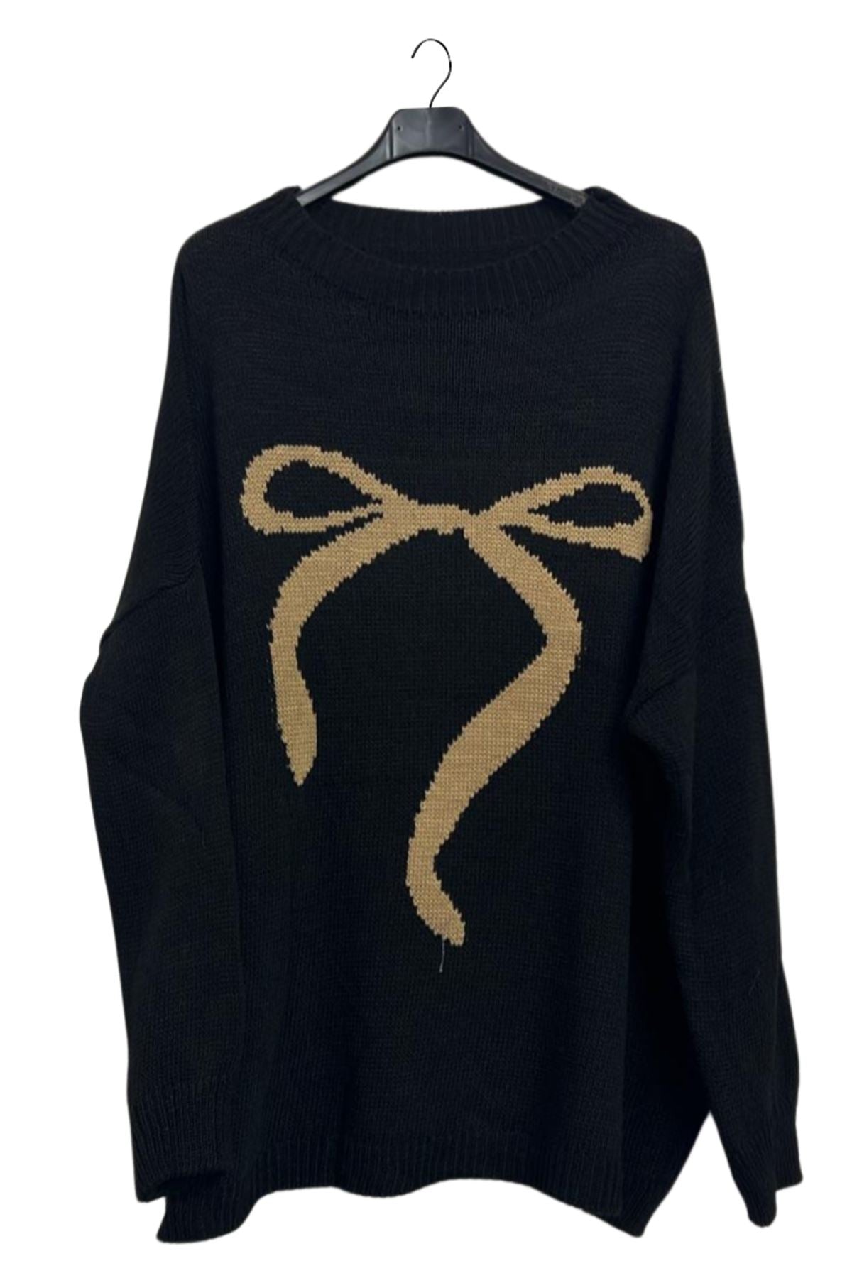 bow print knit jumper wholesale