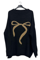bow print knit jumper wholesale