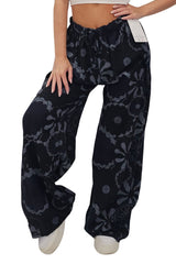 Floral Print Wide Leg Cotton Palazzo