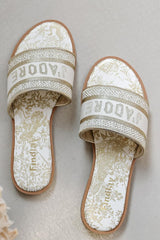 Dior Embroidered Slipper