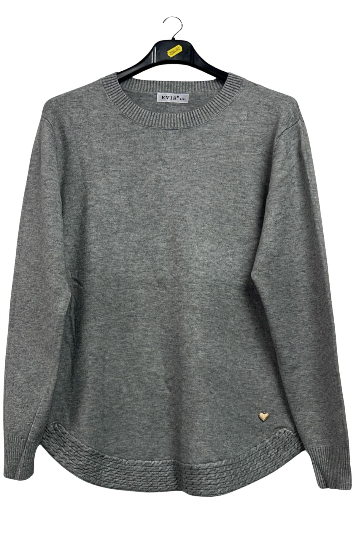 bulk curved hem knitwear