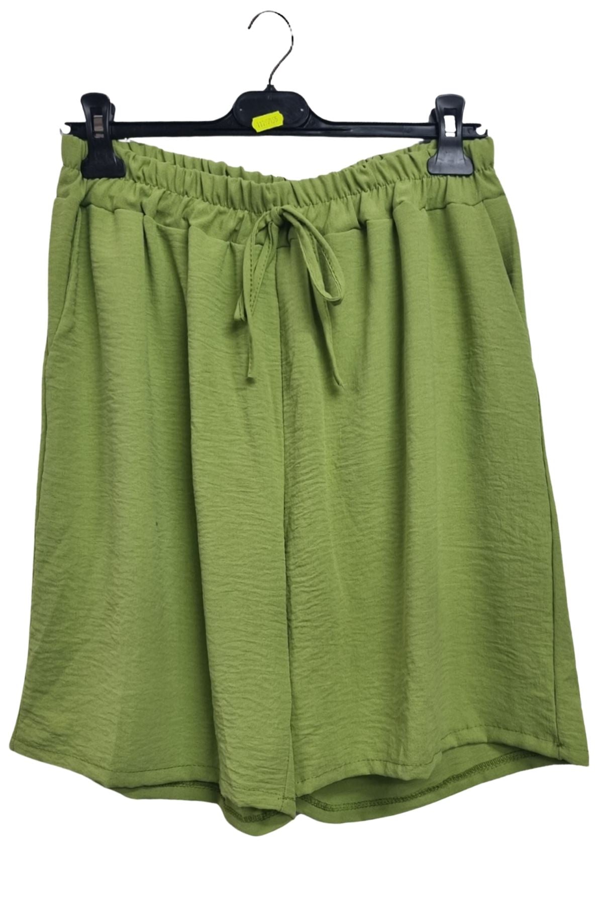 Plain Drawstring Waistband Pockets Shorts