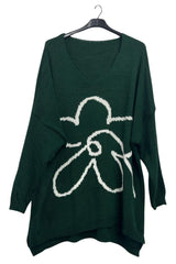 wholesale floral knit jumper