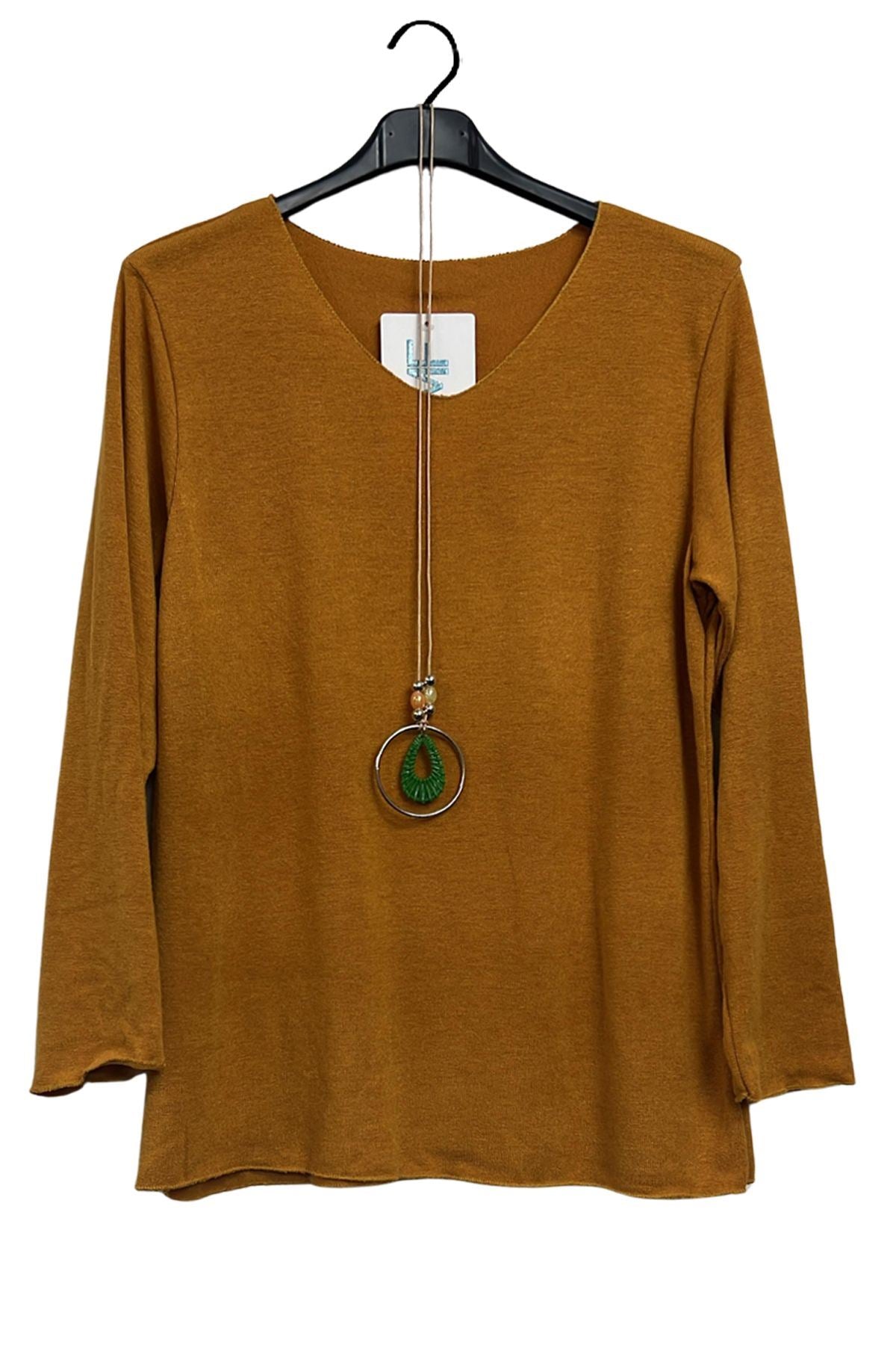 Plain Soft Knit Tunic Top