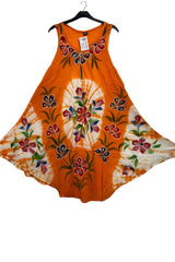 Floral Pattern Asymmetrical Dress
