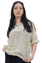 Leopard Print Tunic Cotton Top