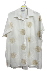 Multi Pattern Button-Up Front Cotton Shirt