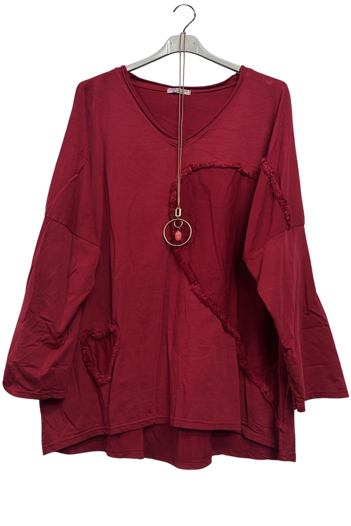 oversized heart tunic retail