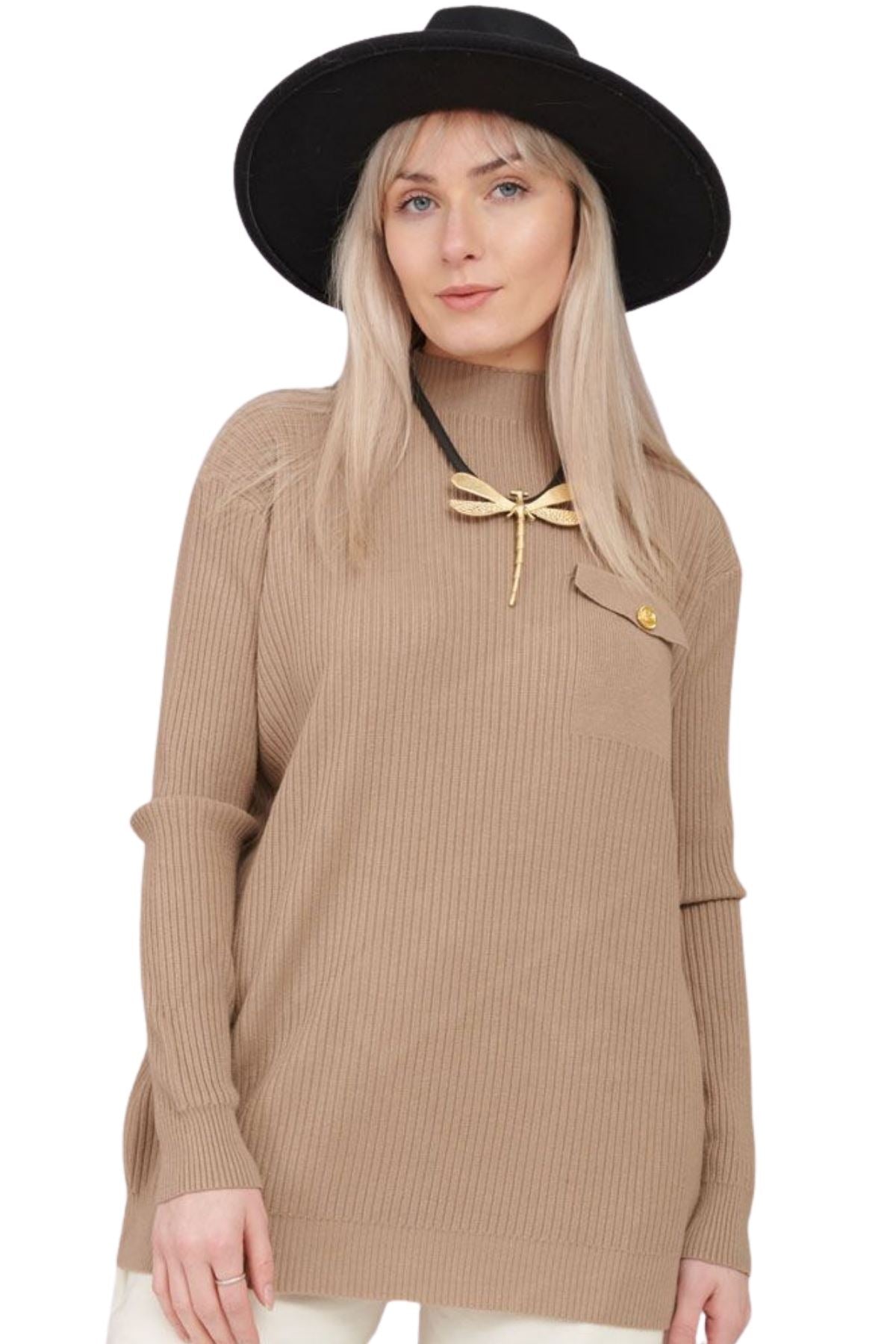 Plain ribbed top